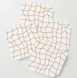 ชุดจานรองแก้วไม้คุณภาพดี ลายมหาสมุทร รูปทรงสี่เหลี่ยมผืนผ้า หนา 5 มม. เป็นมิตรกับสิ่งแวดล้อม - Product Image 1