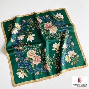 Custom Printed Womens Square <b>Scarf</b> Soft Lightweight Fabric Fashion Accessories OEM ODM Manufacturer Crete Custom Fabric Products - Product Image 4