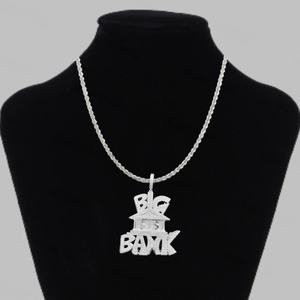 Collar con Colgante Unisex de Plata Chapada en Oro de 18K con Diamante de Corte Brillante Redondo Certificado por IGI, Estilo Hiphop, para Uso Diario - Product Image 2