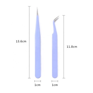ชุดแหนบต่อขนตาห้าชิ้นทำจากสเตนเลสเคลือบไทเทเนียมสีตามสั่งเครื่องมือเสริมความงามสินค้าตราห้าง - Product Image 4