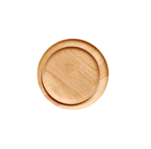Assiette de service ronde en bois, design minimaliste fait main, plat poli pour un style rustique, vaisselle en bois minimaliste - Product Image 3