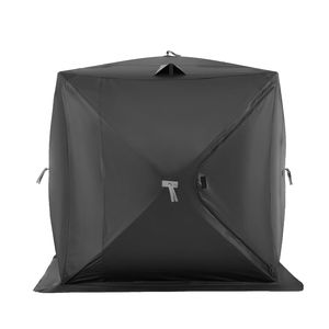 Tenda da Pesca sul Ghiaccio per 6-8 Persone con Motivo a Cubo, Area Pesca 70 Piedi Quadrati, Impermeabile - Product Image 1