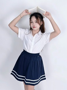 Chemise à manches longues blanche en polyester/coton pour enfants du collège, style vietnamien FMF, pour garçons et filles du secondaire, fabriquée au Vietnam, en stock - Product Image 6