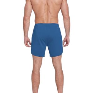 Pantalones cortos informales básicos de color beige, ropa diaria esencial para hombre, algodón, poliéster, cintura elástica ligera, ajuste para correr - Product Image 4