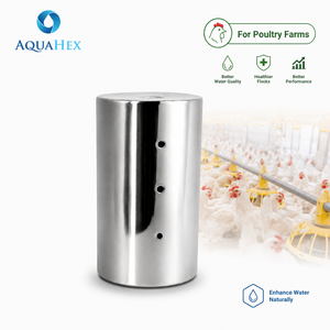 Sistema de Acondicionamiento de Agua para Aves de Corral AquaHex, para Agua Potable de Pollos |   Dispositivo de Optimización de Agua de Acero Inoxidable 316L - Product Image 1
