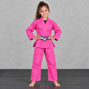 <b>pink</b> colour Custom Kids BJJ Gi Brazilian Jiu Jitsu <b>Kimono</b> Youth BJJ Uniform OEM Wholesale - Product Image 6