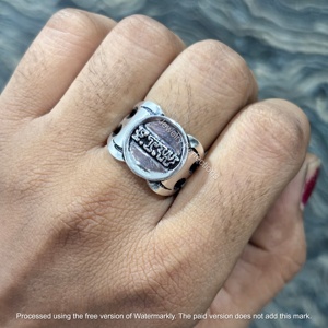 Most Trending Solid 925 Sterling Silver F.T.W Solid <b>Ring</b> for Men <b>Ring</b> Designer <b>Rings</b> Wholesale Factory Price - Product Image 5