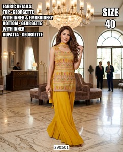 Zari yellow kurti - Product Image 3
