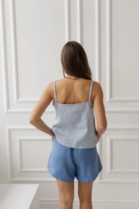 Women Cotton Camisole <b>Top</b> V Neck Sleeveless <b>Tank</b> <b>Top</b> | Lightweight Summer Casual Blouse | Medium Wholesale Custom Women Clothing - Product Image 6