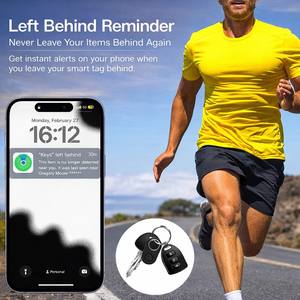 Traceur GPS intelligent certifié MFi Find My, mini balise Bluetooth pour application iOS, localisateur de clés de voiture Apple, bagages, portefeuille, anti-perte, en plastique - Product Image 4