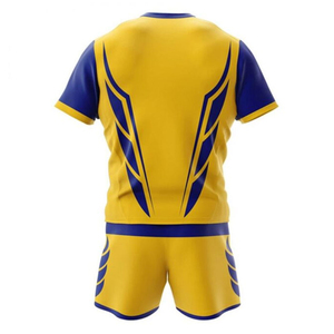 Uniforme de rugby fabriqué au Pakistan, manches courtes, respirant, 100% polyester, personnalisable, haute qualité, évacuation de l'humidité, nouveau style - Product Image 2