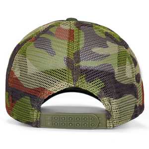 Unisex Camouflage Trucker <b>Hat</b> Breathable Mesh Back Adjustable Fit Outdoor Casual Cap Spring <b>Summer</b> Use Polyester Cotton - Product Image 4