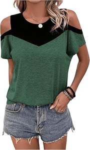 Crop top pour femmes personnalisé, export, coton et élasthanne de haute qualité, tops ajustés en vrac - Product Image 6