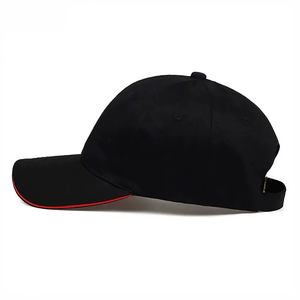 หมวกแก๊ปแบบ Snapback 6 แผง สีดำล้วน ผ้าฝ้าย สวมใส่สบาย ปรับขนาดได้ สำหรับผู้ใหญ่ ใช้ได้ทุกฤดู - Product Image 5
