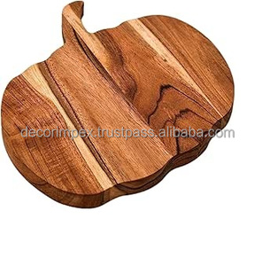 Tablero para servir en casa, madera en forma de calabaza para boda, fiesta, vacaciones, Navidad, bandeja de madera para servir, bandeja de desayuno - Product Image 1