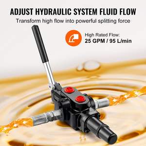 In ghisa solida valvola di controllo direzionale idraulica a 1 bobina per caricatori trattori Log splitter 25 GPM 25 Mpa/3626 PSI per piccoli - Product Image 3