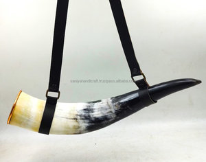 Jarra Vikinga de Cuerno de Buey Natural al 110%, Estilo Pulido, Capacidad de 500 ml, Recuerdo Portátil para Cerveza y Hidromiel - Product Image 1