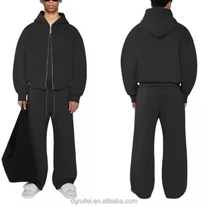 Sudadera con capucha de forro polar para hombre, personalizada, de alta calidad, con cremallera de un cuarto, cuello alto, diseño liso - Product Image 4