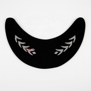 KEW Wholesale Hand Embroidered American Airline Silver <b>Cap</b> <b>Peak</b> Visor for Parade Ceremonial Uniform Silver Bullion Wire <b>Peak</b> - Product Image 2
