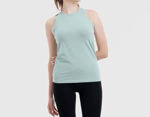 Débardeurs de sport pour femmes à prix abordable, grandes tailles, fabriqués au Pakistan, couleur unie, qualité supérieure, débardeur bleu clair - Product Image 6