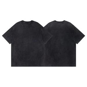 Men's <b>Pink</b> O-Neck Short Sleeve T-Shirt 100% Cotton Jersey Regular Fit Casual Solid Eco-Friendly 180g Knitted <b>Plain</b> Dyed Blank - Product Image 5
