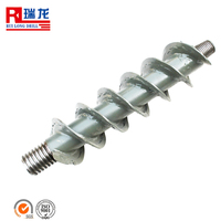 Tige de forage en spirale, diamètre 150 mm, longueur 1500 mm, tige de forage, connecteur carré, utilisé pour l'exploration géologique, tige de forage en spirale