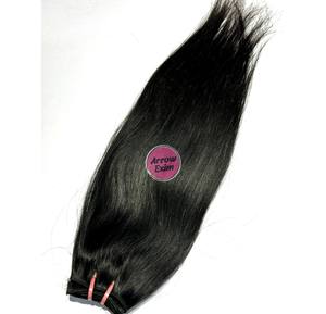 Extensiones de Cabello Humano Remy Indio Natural Liso de Alta Calidad Arrow Exim, 3.5 oz, Mechones con Doble Trama a Máquina - Product Image 5