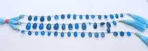 Apatita Natural AAA Azul Cielo, Forma de Pera Facetada, Briolette 7x11 MM, Cuentas de Apatita Azul Claro, Hilo de Piedras Preciosas Sueltas, Gotas de Apatita - Product Image 4