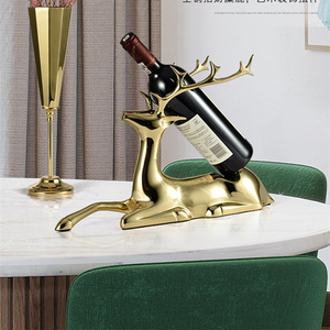 Decoración de Mesa, Soporte de Metal Decorativo con Forma de Ciervo para Exhibición de Botellas de Vino, para Decoración del Hogar y Hoteles - Product Image 6