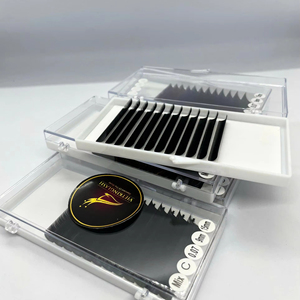 Pestañas Individuales Naturales Hechas a Mano de PBT Premium al por Mayor de Vietnam, 0.03 0.05 0.07, Bandeja de Pestañas de Volumen Natural Estilo Coreano - Product Image 1