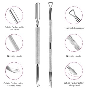 Pousse-cuticules en acier inoxydable, nouvelle arrivée, pour une coupe précise des cuticules, fabriqué au Pakistan - Product Image 3