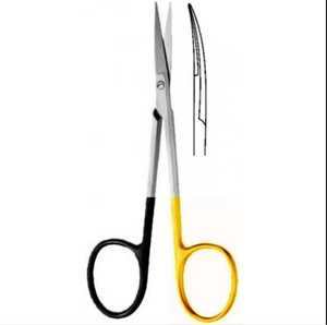 Tijeras Quirúrgicas Profesionales de Alta Calidad para Tenotomía con Hojas TC y Mangos Negros y Dorados Hechos de Acero Inoxidable de Alta Calidad - Product Image 4