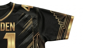 Maillot de football américain unisexe de haute qualité, imprimé par sublimation, respirant, grande taille, manches courtes, 100% polyester, été - Product Image 3