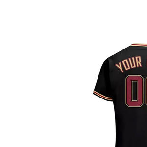 Maillot de baseball en polyester OEM personnalisé pour équipe, manches courtes, imprimé, grande taille, respirant, séchage rapide - Product Image 2