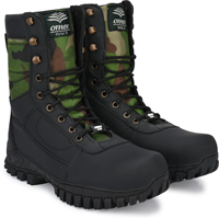 Bottes mi-mollet pour hommes, montantes, à lacets, en cuir élégant et respirant, avec plateforme, semelle intérieure rembourrée de haute qualité et semelle à forte adhérence