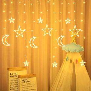 Indoor Outdoor Christmas <b>LED</b> String Lights IP65 Rated AC Powered 100 Sheets Mini PVC Address Book Night Twinkle <b>Stars</b> Moon - Product Image 2