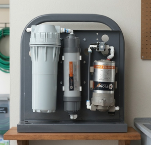 Smart reverse osmosis water purification unit designed for multi stage cleaning with real time monitoring and compact kitchen - Product Image 3