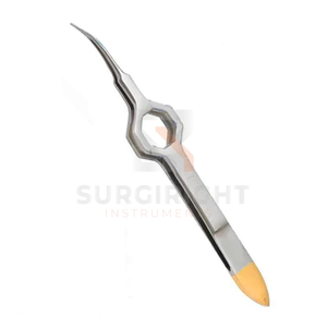 Juego de Instrumentos de Pinzas Curvas Foerster para Extracción de Cabello FUE, Manual, de Acero Inoxidable Dorado, Punta Fina, Agarre Fuerte, No Afilado - Product Image 3