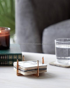 Ensemble de sous-verres en corne artisanale éthique, finition de luxe, pour hôtels, restaurants, bars, cafés, maisons, décoration de table, protection - Product Image 2