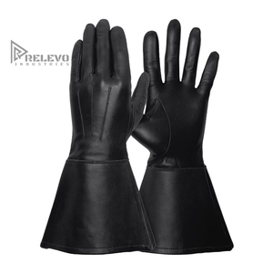 Guantes de Cuero Unisex, Cuero Genuino, Suaves, Transpirables, Cómodos, Logotipo Personalizado Disponible en la Parte Delantera y Trasera, Cualquier Color, RELEVO - Product Image 1