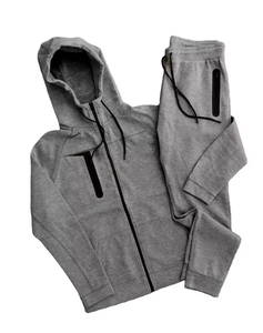 New Arrival <b>Men</b> 2-Piece Jogger Set <b>Crop</b> Hoodie and Flare Sweat <b>Pants</b> with Printed Design Winter Tracksuit Made By Numica Sports - Product Image 1