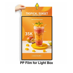 Película Retroiluminada Impresa Digitalmente Personalizada para Caja de Luz LED, Letrero de Menú, Pantalla Publicitaria para Tienda - Product Image 5