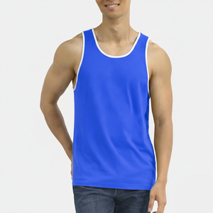 Wholesale New Arrival Custom <b>Men</b> Tank Top Plus Size Sporty Gym <b>Singlet</b> Breathable Sleeveless Summer Tank Tops - Product Image 4