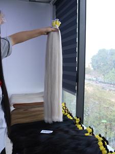 Venta caliente a granel Color claro Natural recto vietnamita Hanoi Virgen extensiones de cabello humano crudo doble dibujado máquina colores - Product Image 6