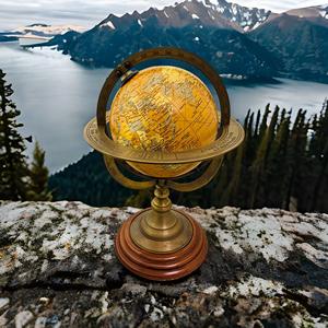 Globe terrestre Homejoy2000 GL4 Zodiac avec base en bois – Catégorie de produit unique - Product Image 1