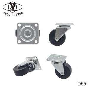 ล้อโต๊ะฝึกแบบพลิกได้ ขนาด 50 มม. วัสดุ TPR และไนลอน พร้อมแผ่นหมุน OEM - Product Image 1
