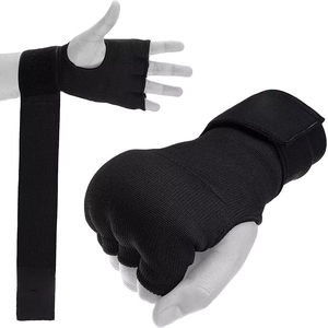 Gants de boxe à main ouverte avec logo personnalisé, doublure intérieure en gel élastique, pour entraînement rapide, avec coutures renforcées et gel intégré - Product Image 5