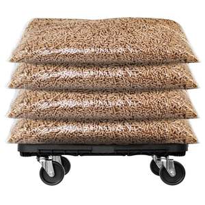 Chariot à main en polypropylène noir Capacité de 661.4 lb Solution de transport facile - Product Image 2