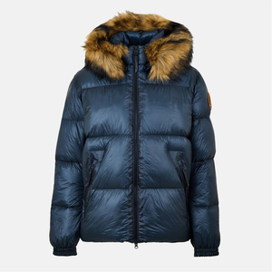 Man <b>Jackets</b> Custom Blue Hooded Lightweight Wholesale Bubble Filled Quilted Polyester A Logo <b>Patch</b> Puffer <b>Jacket</b> For Man - Product Image 1