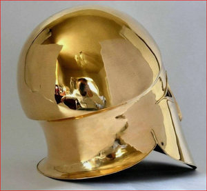 Casque de guerrier grec, casque corinthien médiéval, casque de chevalier plaqué laiton - Product Image 5